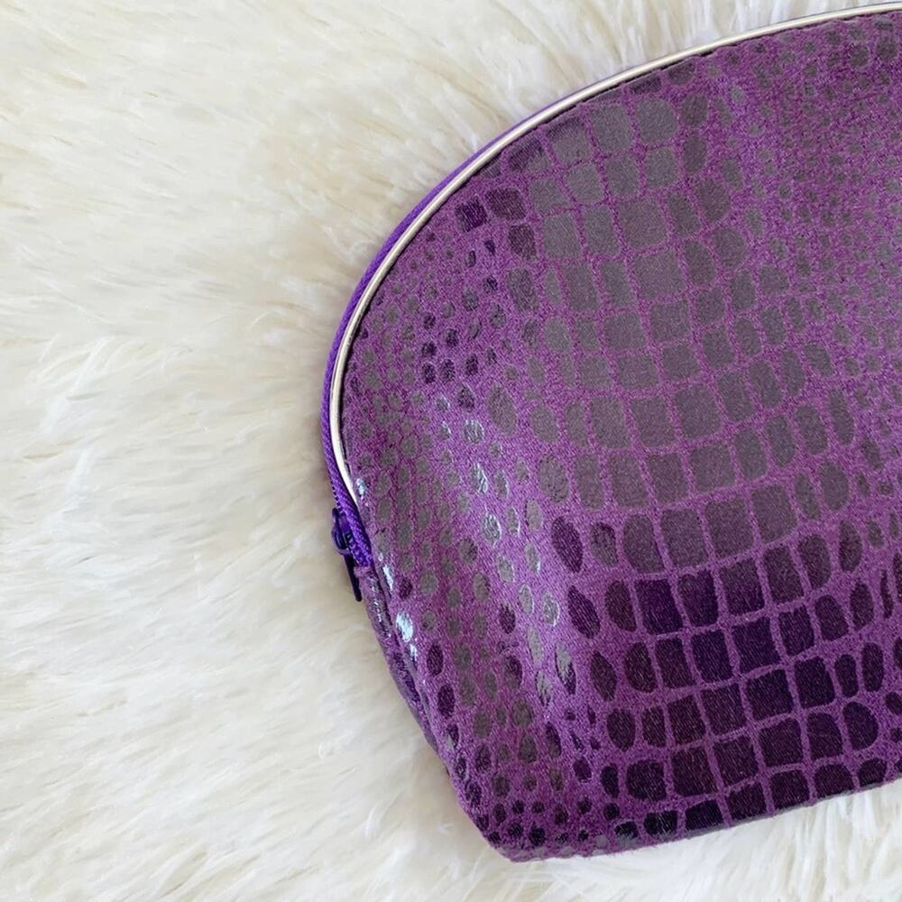 ♥ 725-A ♥ Vegan Suede/Leather Zipper Pouch